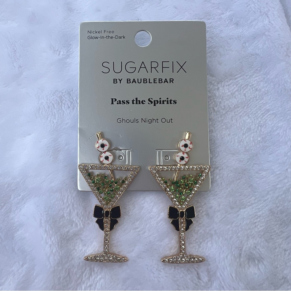 Sugarfix by BaubleBar Pass the Spirits Ghouls Night Out Earrings Halloween NWT